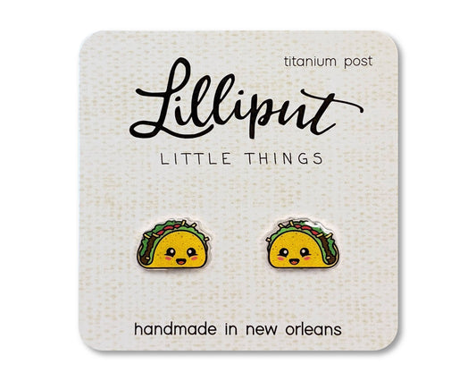 Lilliput Little Things - Kawaii Taco Earrings // Quirky Earrings