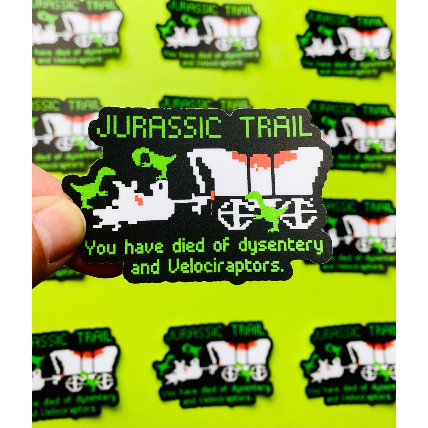 Otto's Grotto - Jurassic Oregon Trail Sticker Eighties Sticker 1980s Sticker: UNPACKAGED