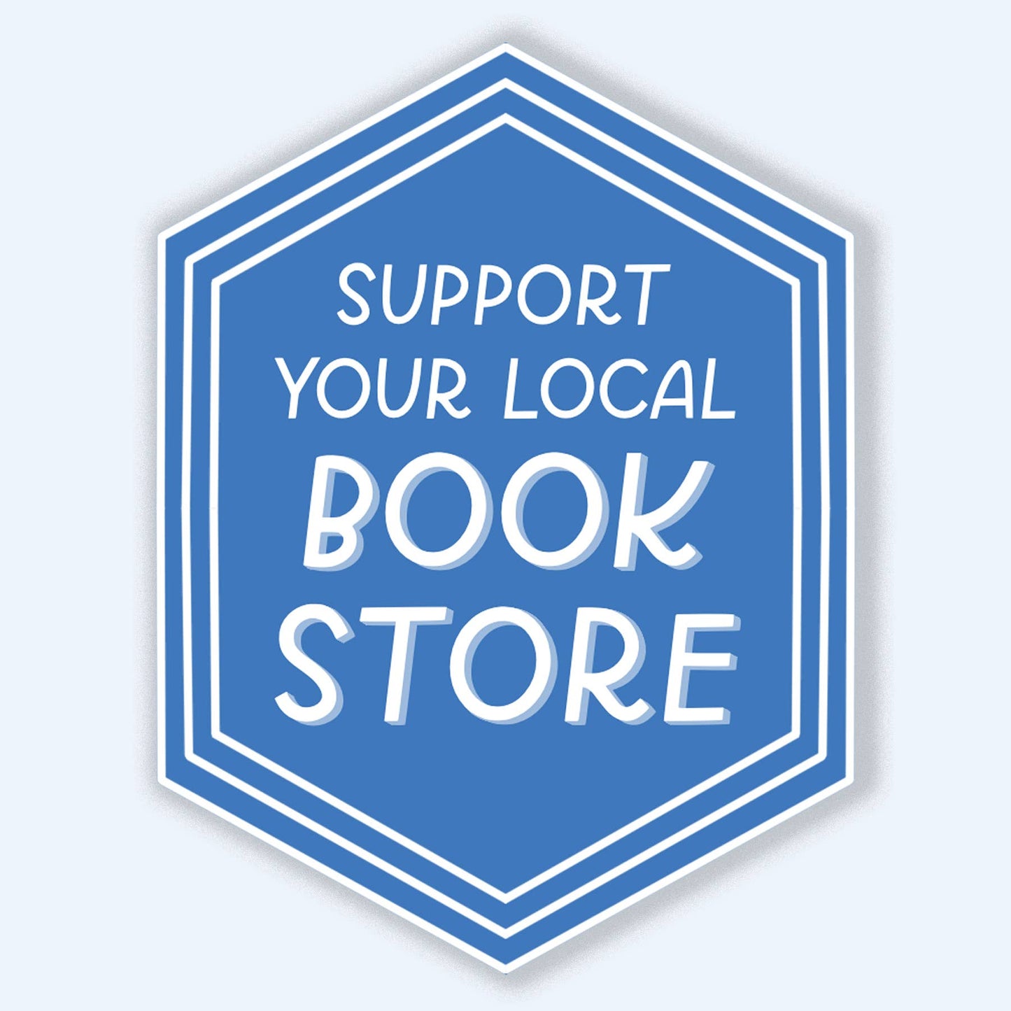 Just Follow Your Art - Support Your Local Book Store Sticker | Book-ish Stickers