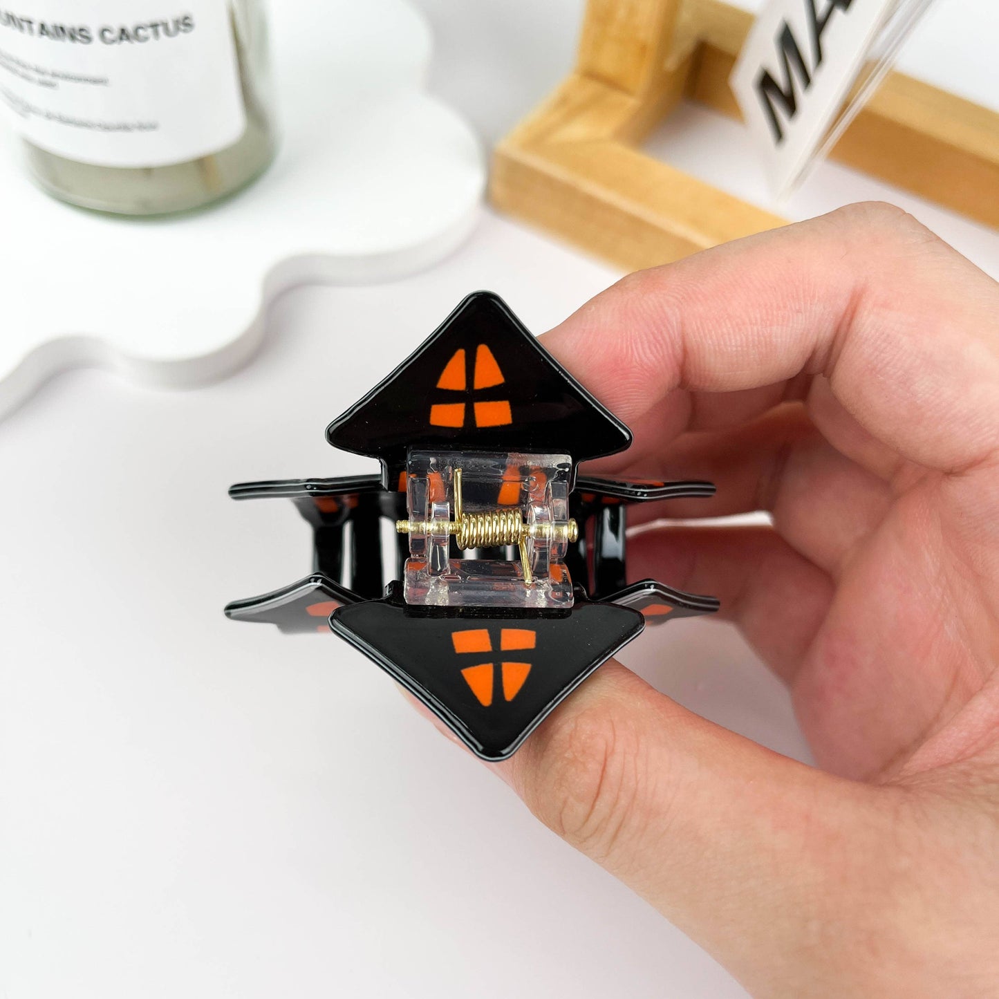 mildstyles - Halloween Haunted House Hair Clip: Green