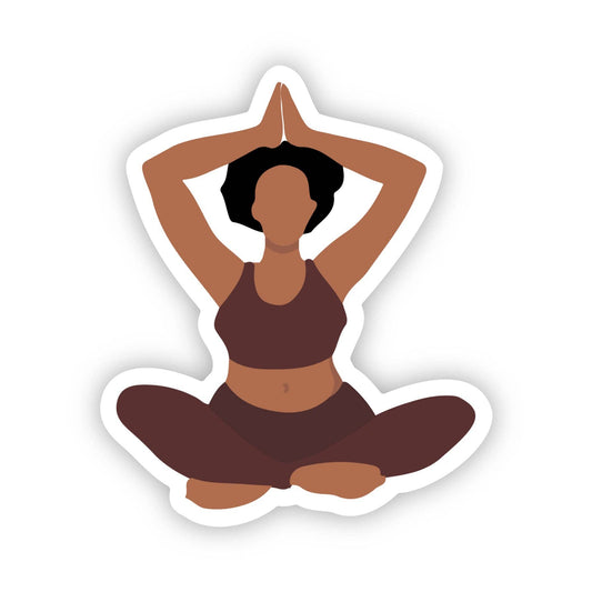 CheerNotes -  Yogi Stickers | Black Woman, Self-Care | Yoga & Wellness