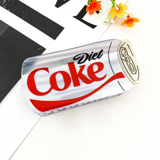 mildstyles - No-Sugar Cola Can Hair Claw – Fun Soda Style: Red