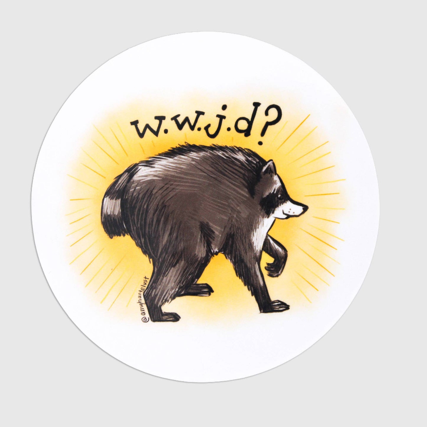 Amy Hartelust Art and Illustration - What Would Jimothy Do Vinyl Sticker