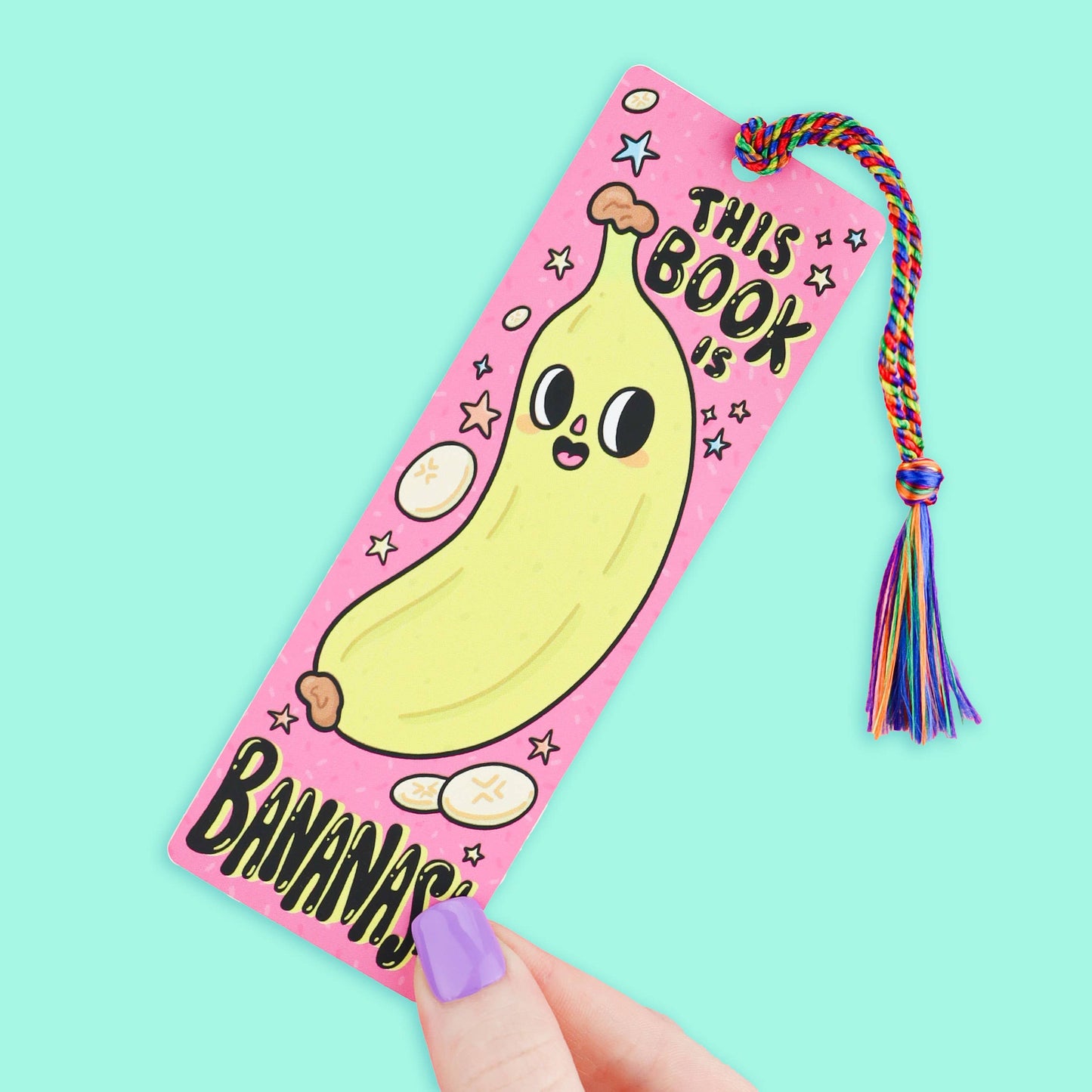 Turtle's Soup - This Book Is Bananas, Funny, Bookish, Bookmark with Tassel