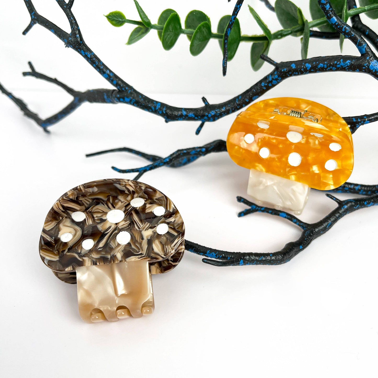 mildstyles - Mushroom Plant Acetate Hair Claw Clip: Yellow