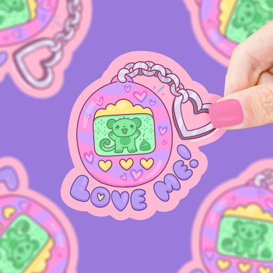 Turtle's Soup - Love Me Virtual Pet Valentines Vinyl Sticker