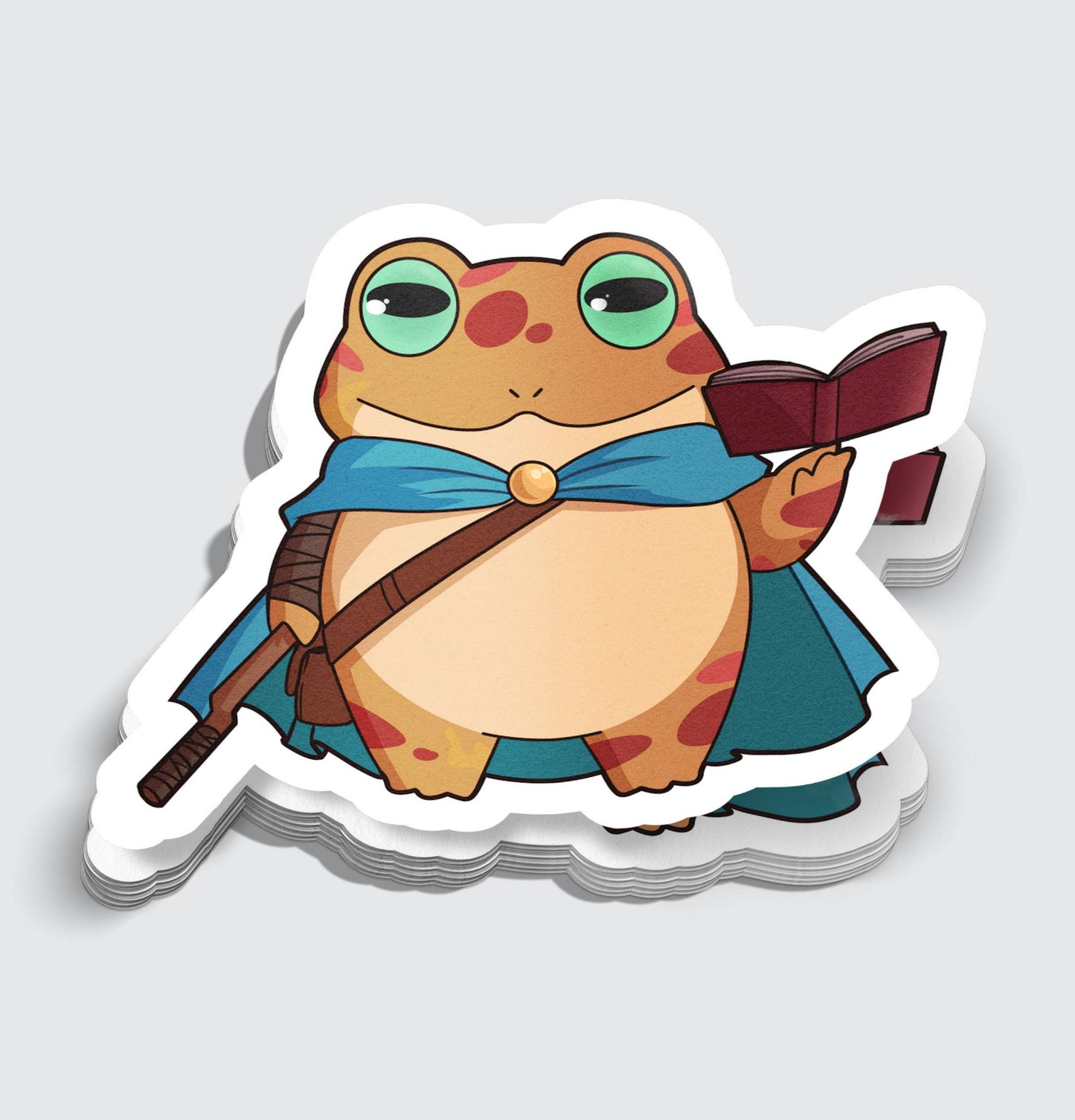 Mimic Gaming Co - Wizard Frog RPG Class Inspired Sticker - 3"