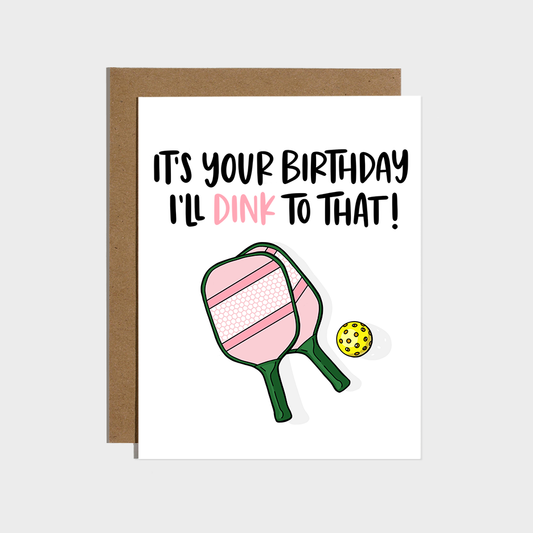 Brittany Paige - Pickleball Birthday Card