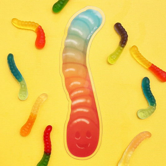 Pixel & Ink Creative - Gummy Worm Bookmark – A Sweet Treat for Your Shelves