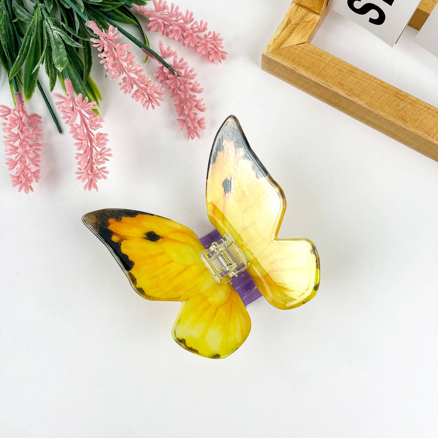 mildstyles - Dancing butterfly hair clip,Animal hair clips: Yellow