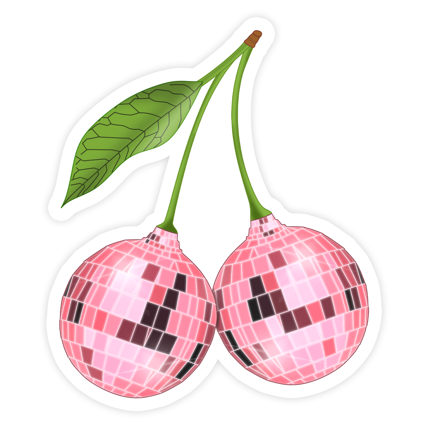 Shop Trimmings - Disco Cherries Sticker