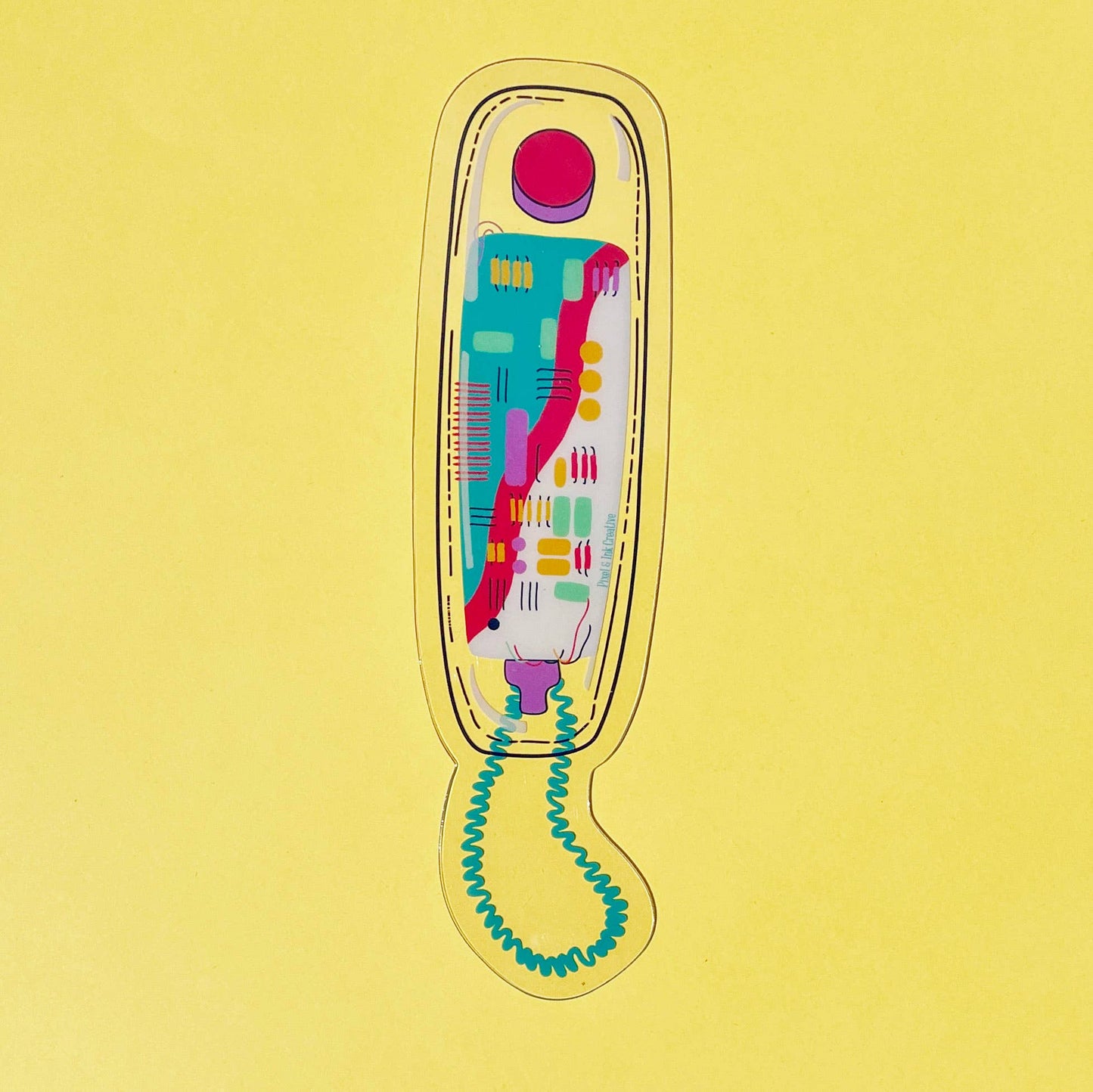 Pixel & Ink Creative - Retro Clear Phone Bookmark