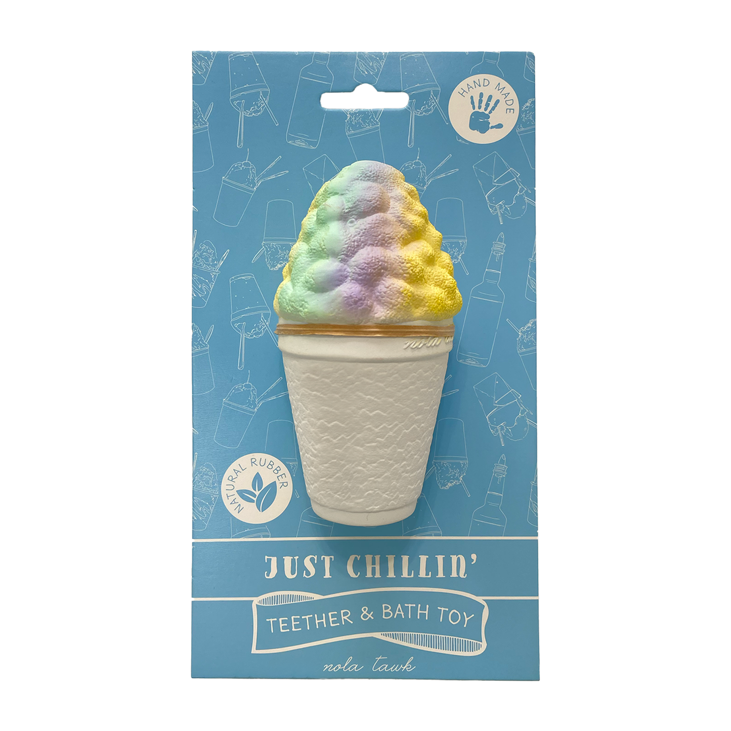 Nola Tawk - Just Chillin' Snoball Bath Toy & Baby Teether