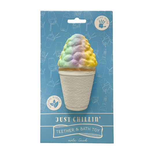 Nola Tawk - Just Chillin' Snoball Bath Toy & Baby Teether