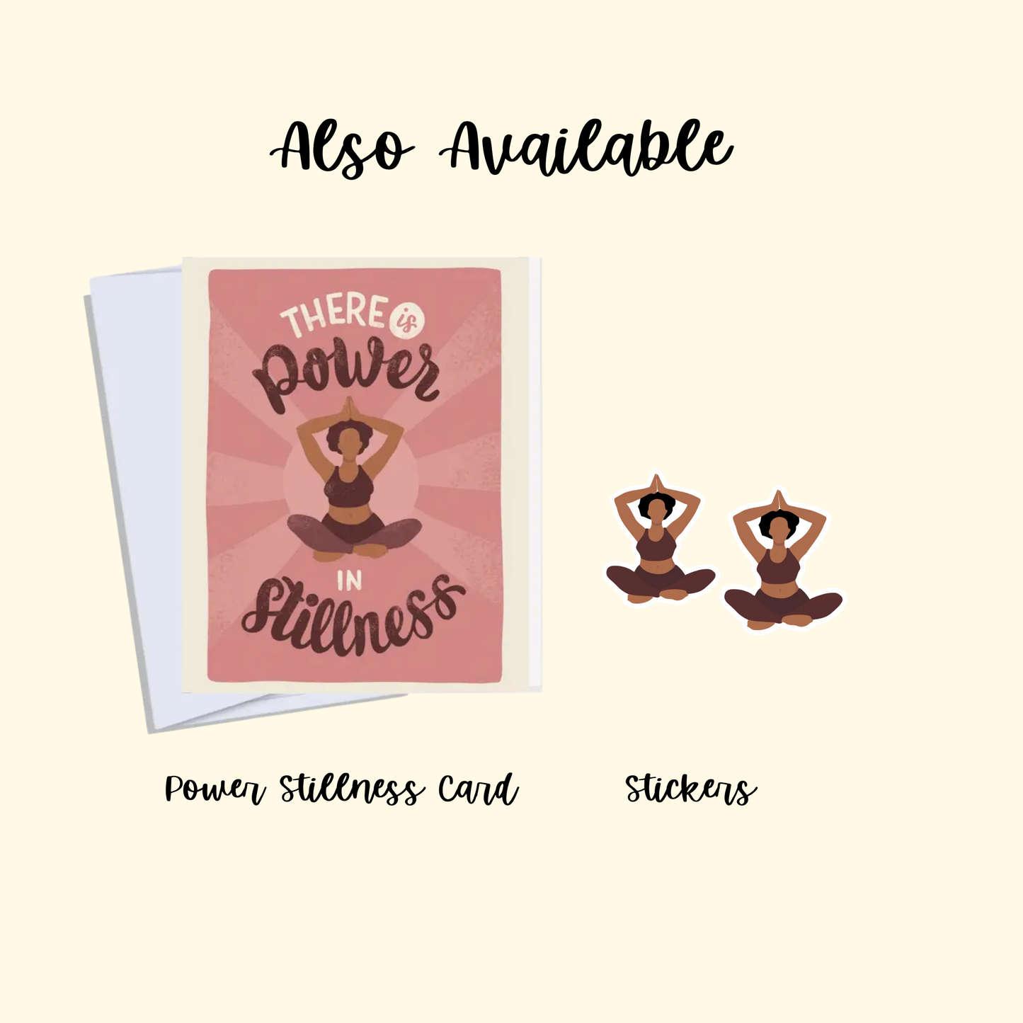 CheerNotes -  Yogi Stickers | Black Woman, Self-Care | Yoga & Wellness