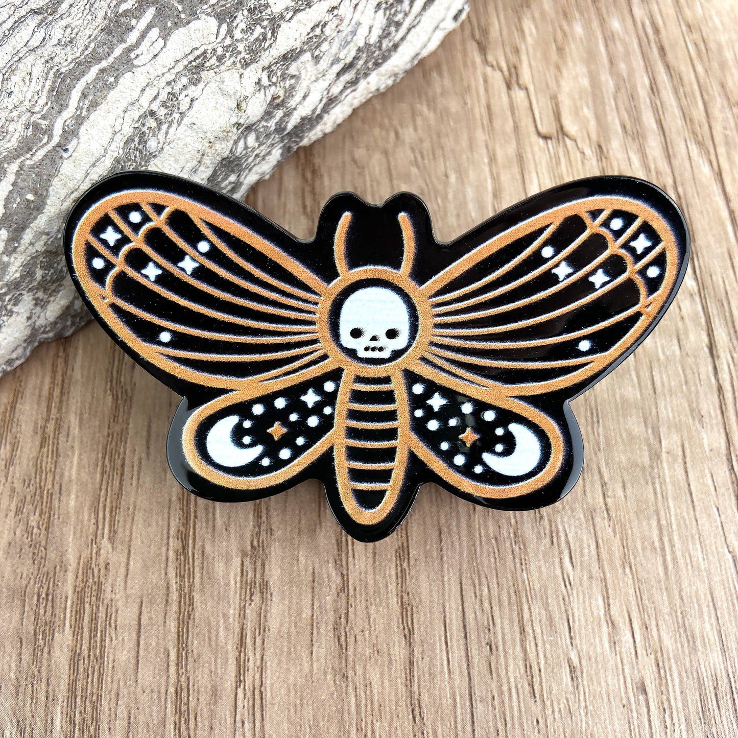 mildstyles - Butterfly Skull Hair Clip Halloween