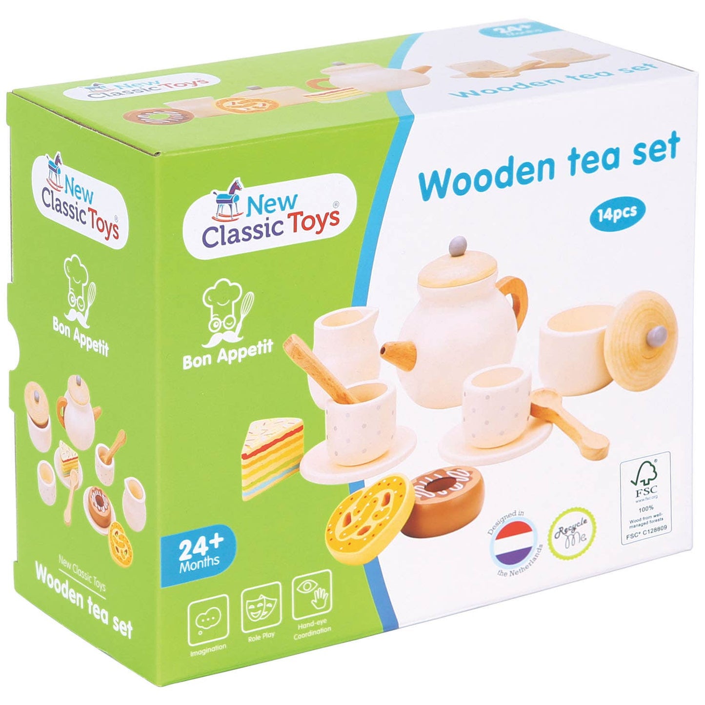 New Classic Toys - New Classic Toys Wooden tea set