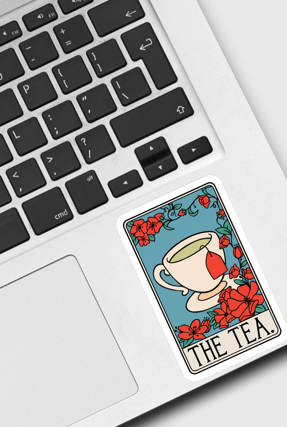 Ace the Pitmatian Co - The Tea Tarot Card Sticker
