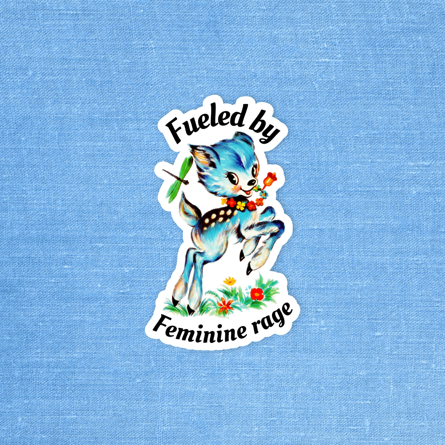 Radical Buttons - Feminine rage sticker, Feminist  sticker, Laptop sticker 