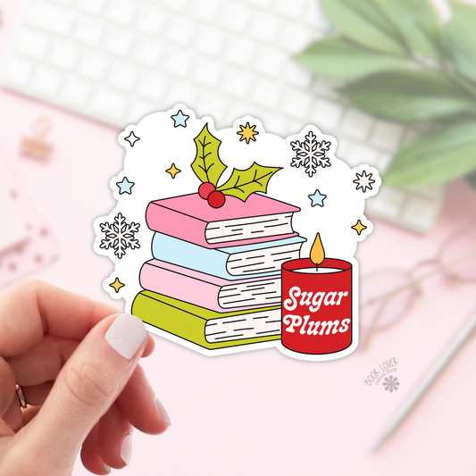 Book Lover Merch Shop - Christmas Stickers / Holidays Bookish Stickers / Book Lover: 3''