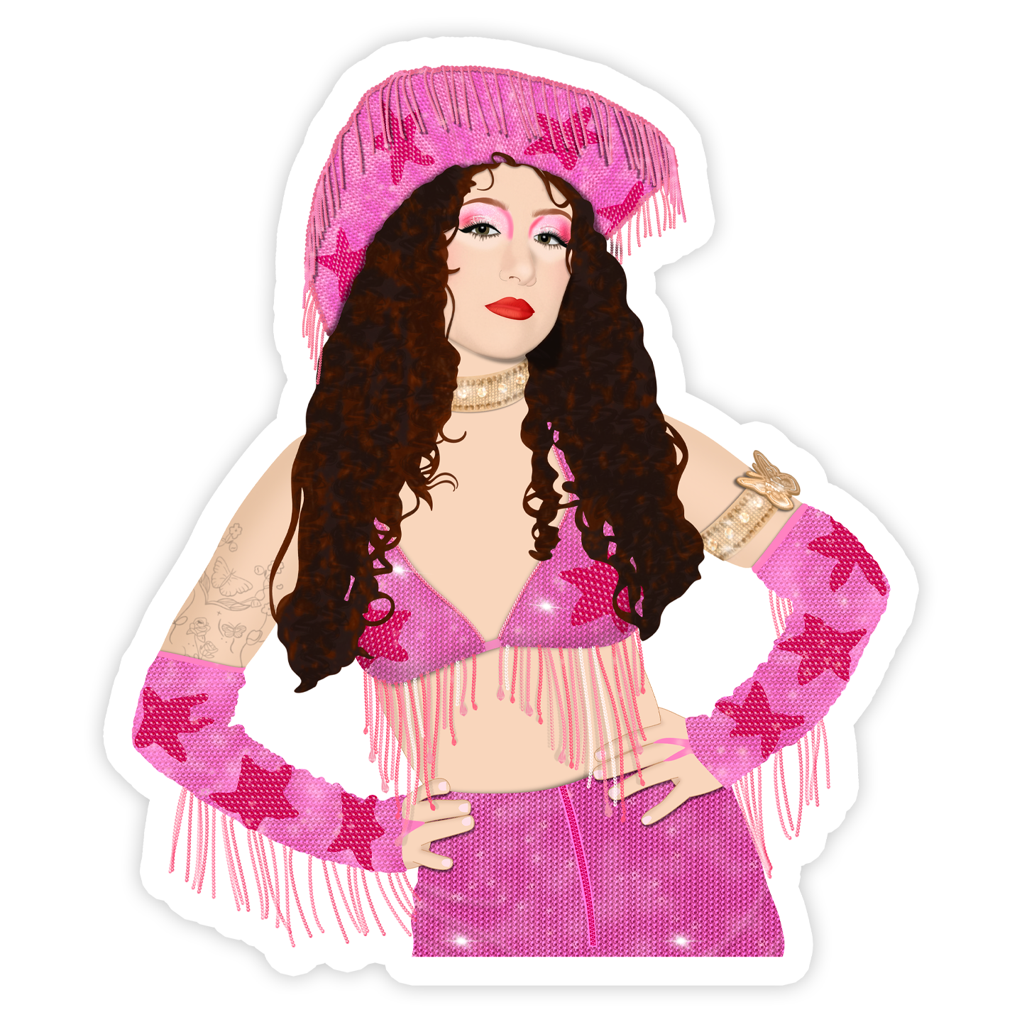 Shop Trimmings - Chappell Roan Pink Pony Club Sticker