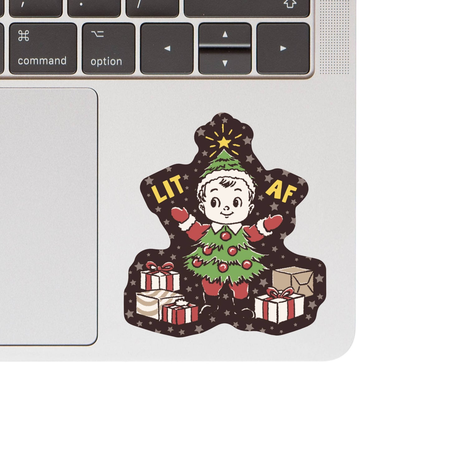 Juju and Moxie - Holiday Christmas Elf Decoration High Quality Vinyl Sticker
