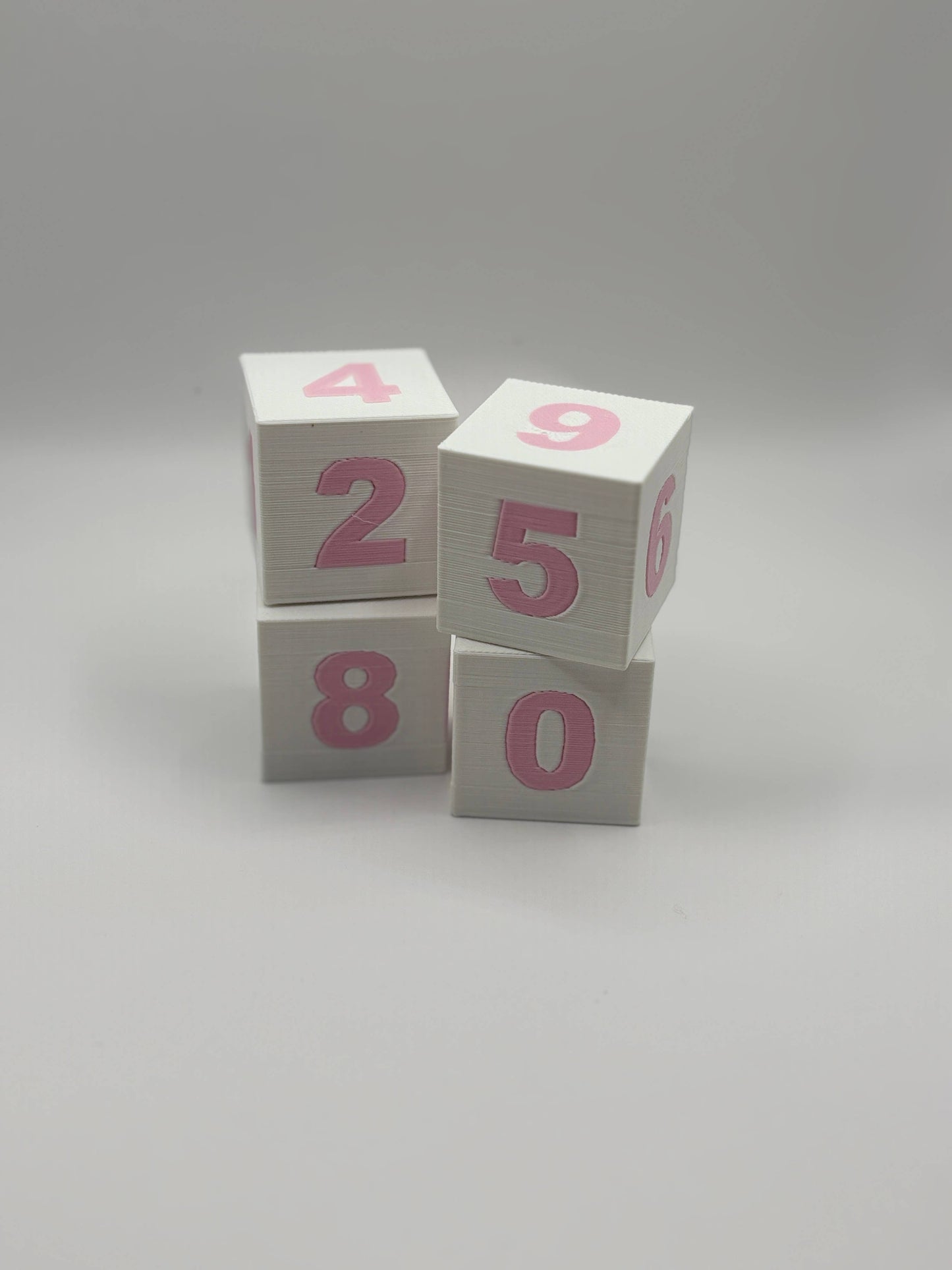 Stella Cake Creations - Book Counter Sign with Numbers : Purple Stand w/ White Blocks