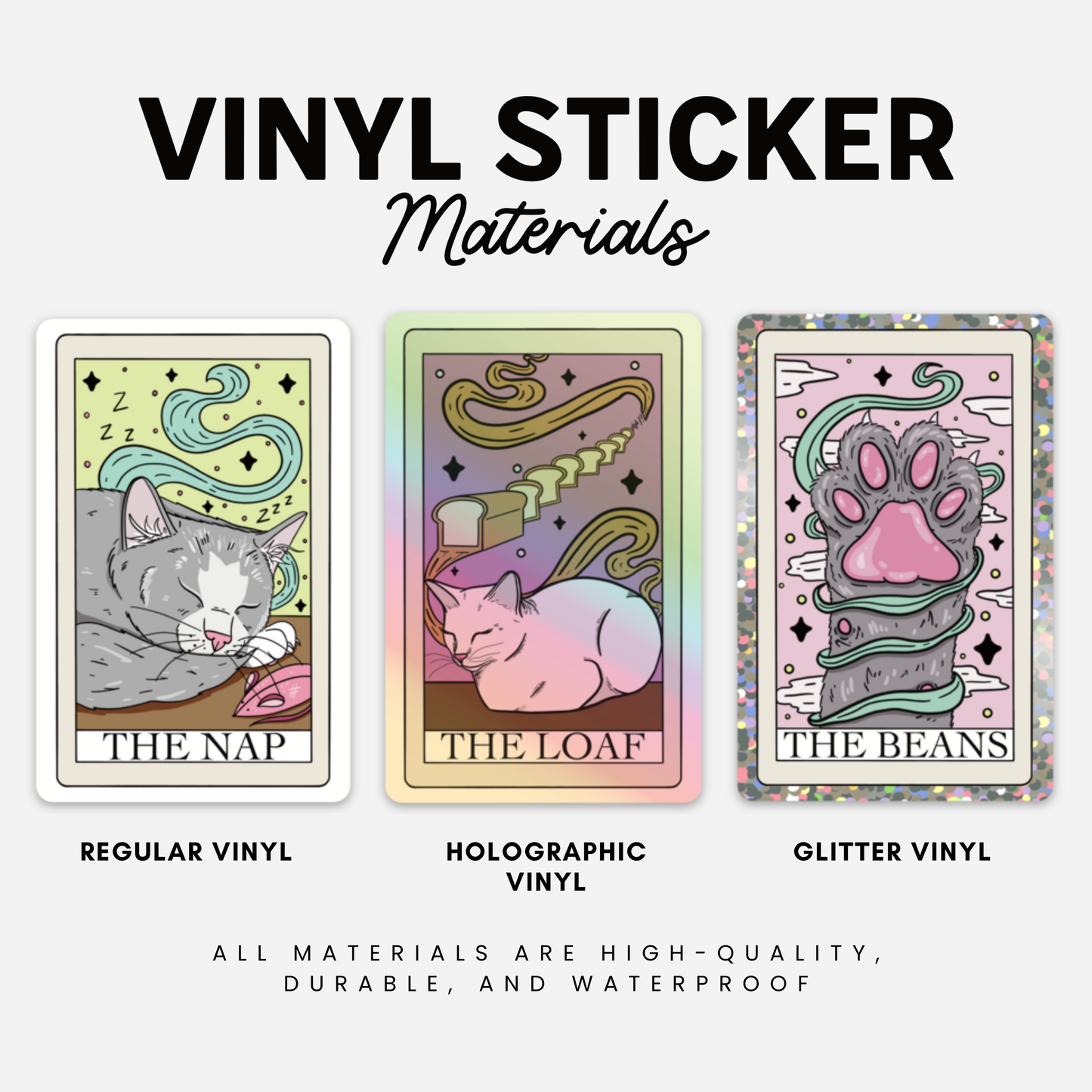 Midnight Door Studio - Monster Romance Lover Bookish Vinyl Sticker: Loose Sticker / Glitter Vinyl