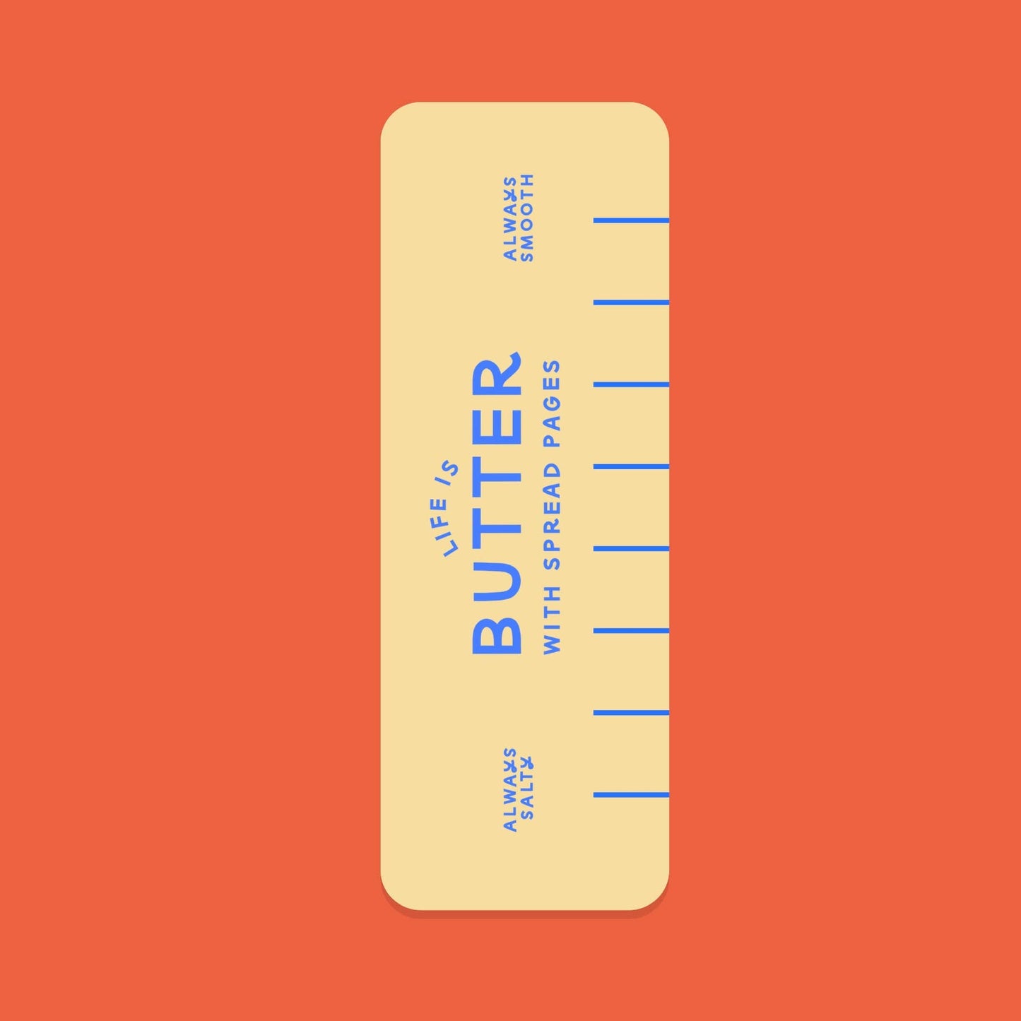 Just Follow Your Art - Butter Bookmark | Funny Bookmarks, Butter Yellow