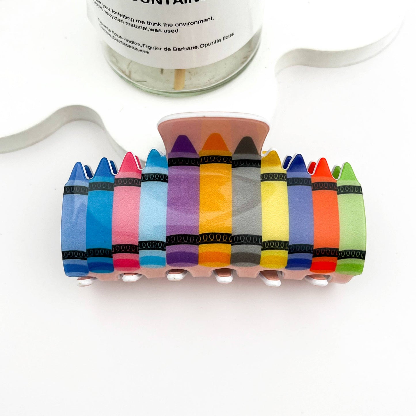mildstyles - 🖍️ Rainbow Crayon Hair Claw – Back-to-School Fun Clip 🌈: School bus
