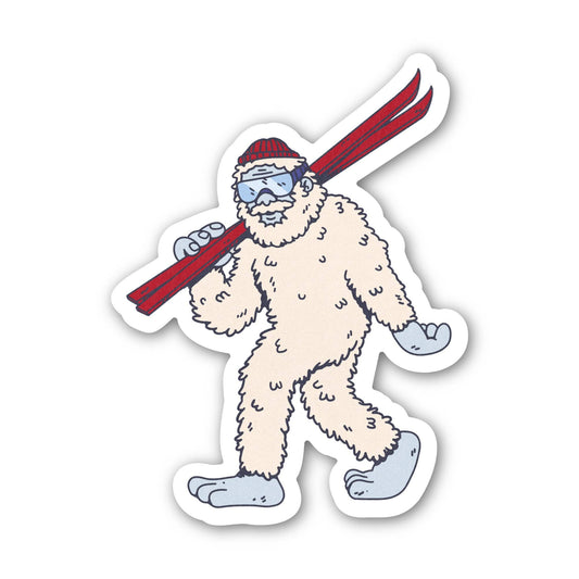 Big Moods - Yeti Ski Sticker