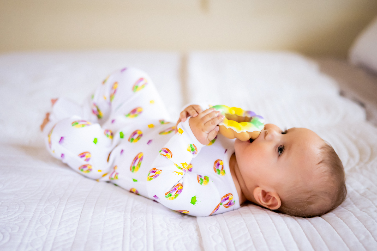 Nola Tawk - Slice, Slice, Baby King Cake Teether & Bath Toy