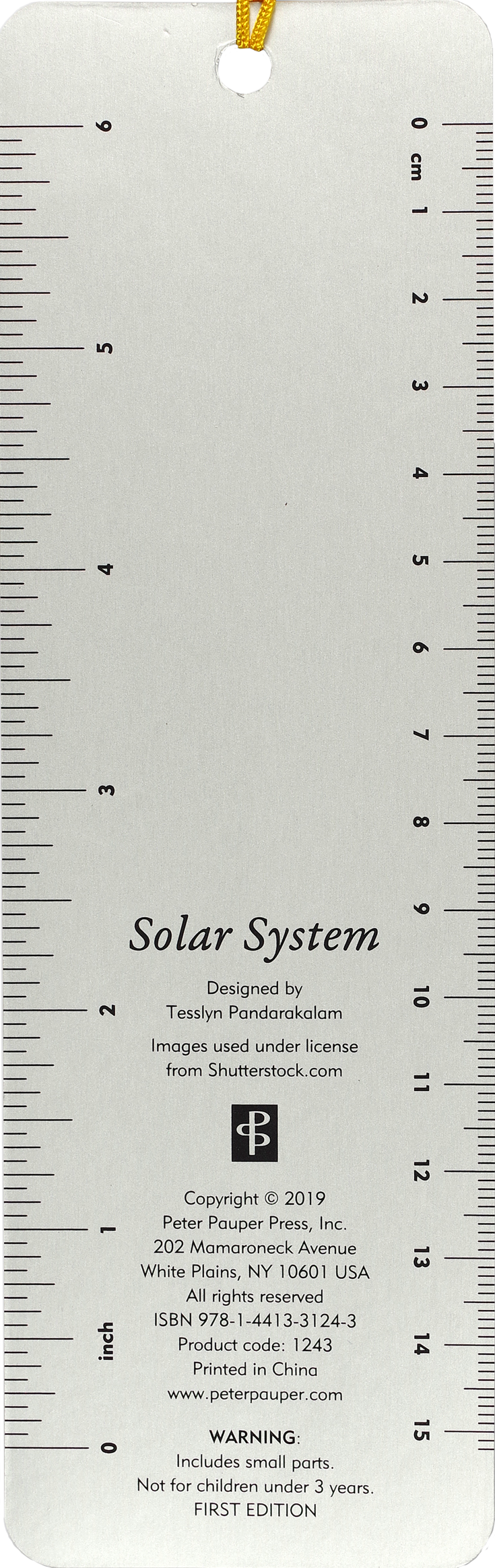 Peter Pauper Press - Solar System Youth Bookmark