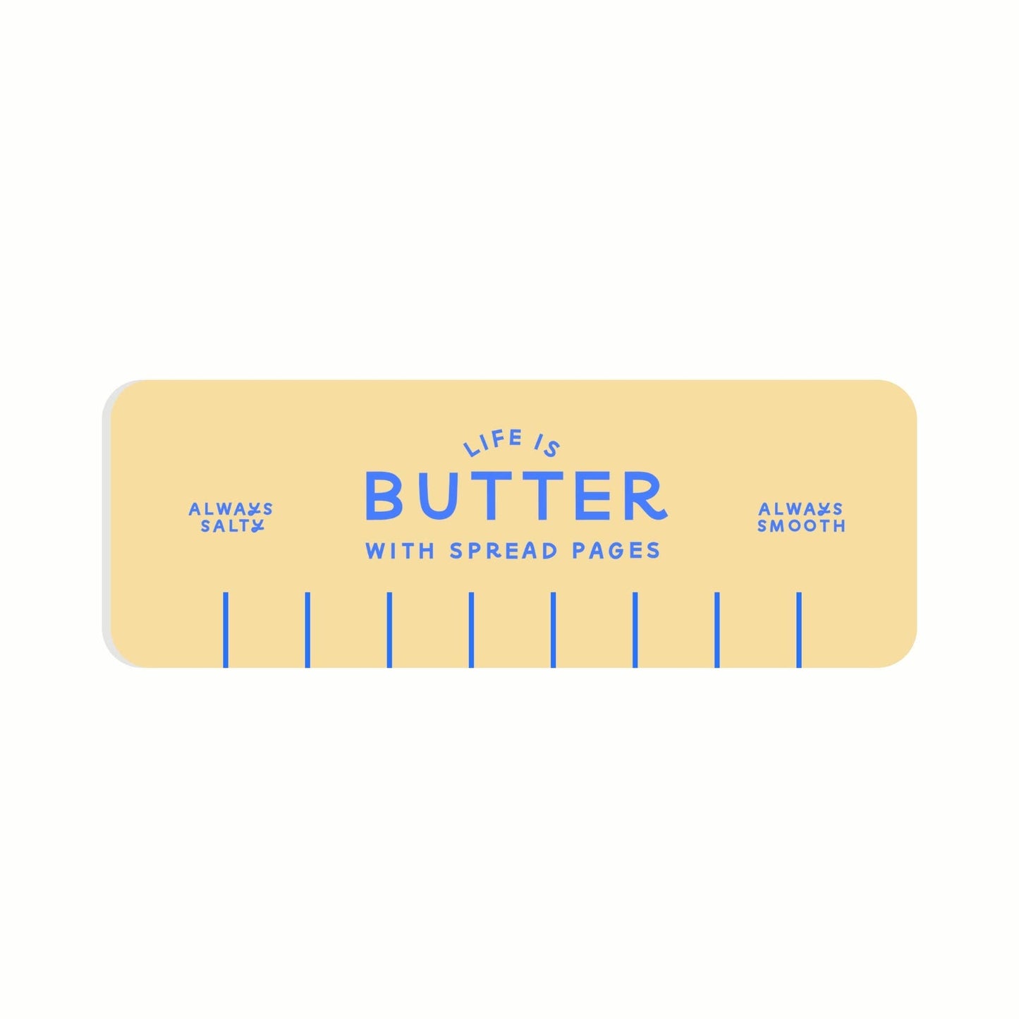 Just Follow Your Art - Butter Bookmark | Funny Bookmarks, Butter Yellow