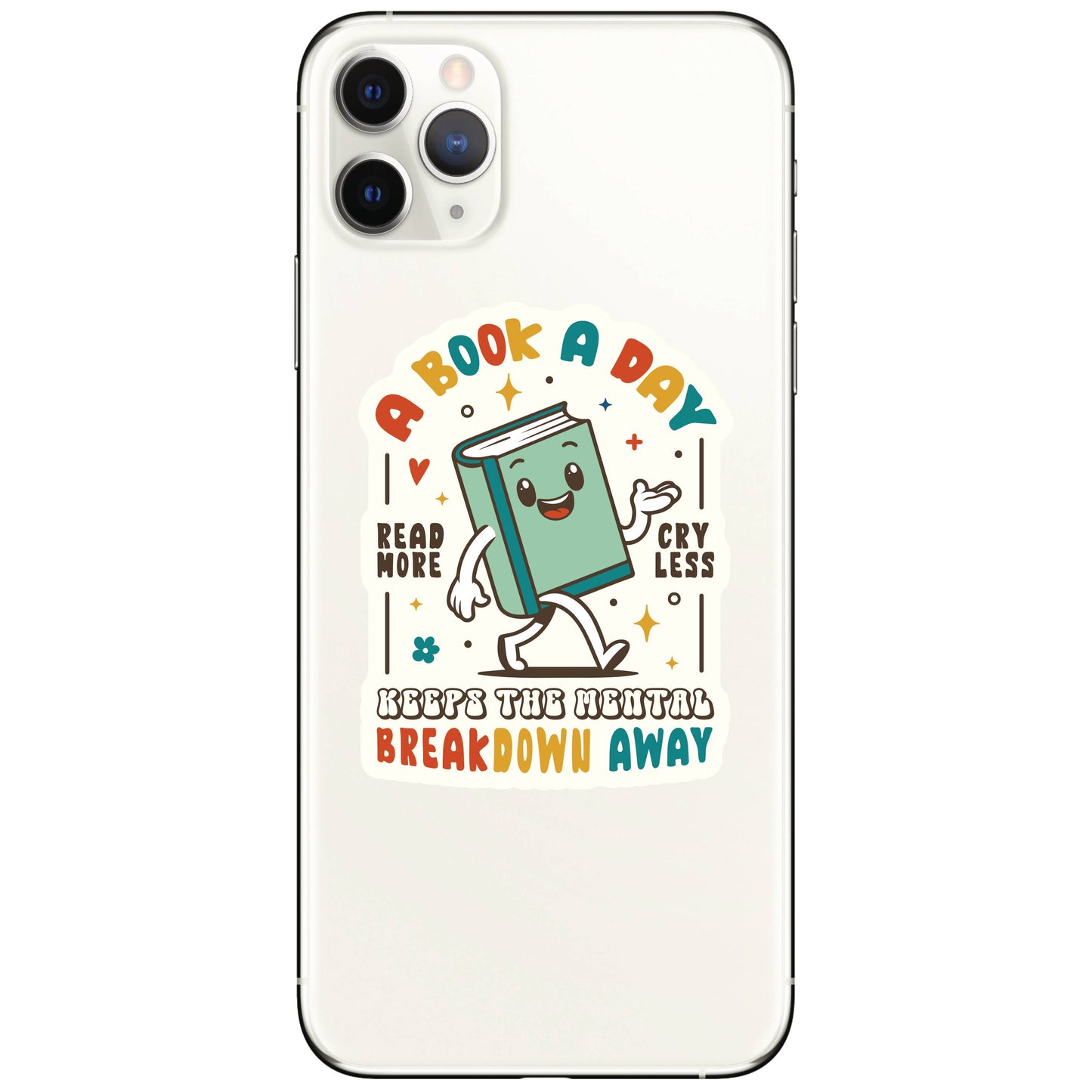 Juju and Moxie - Book Read Mental Health Funny High Quality Vinyl Sticker