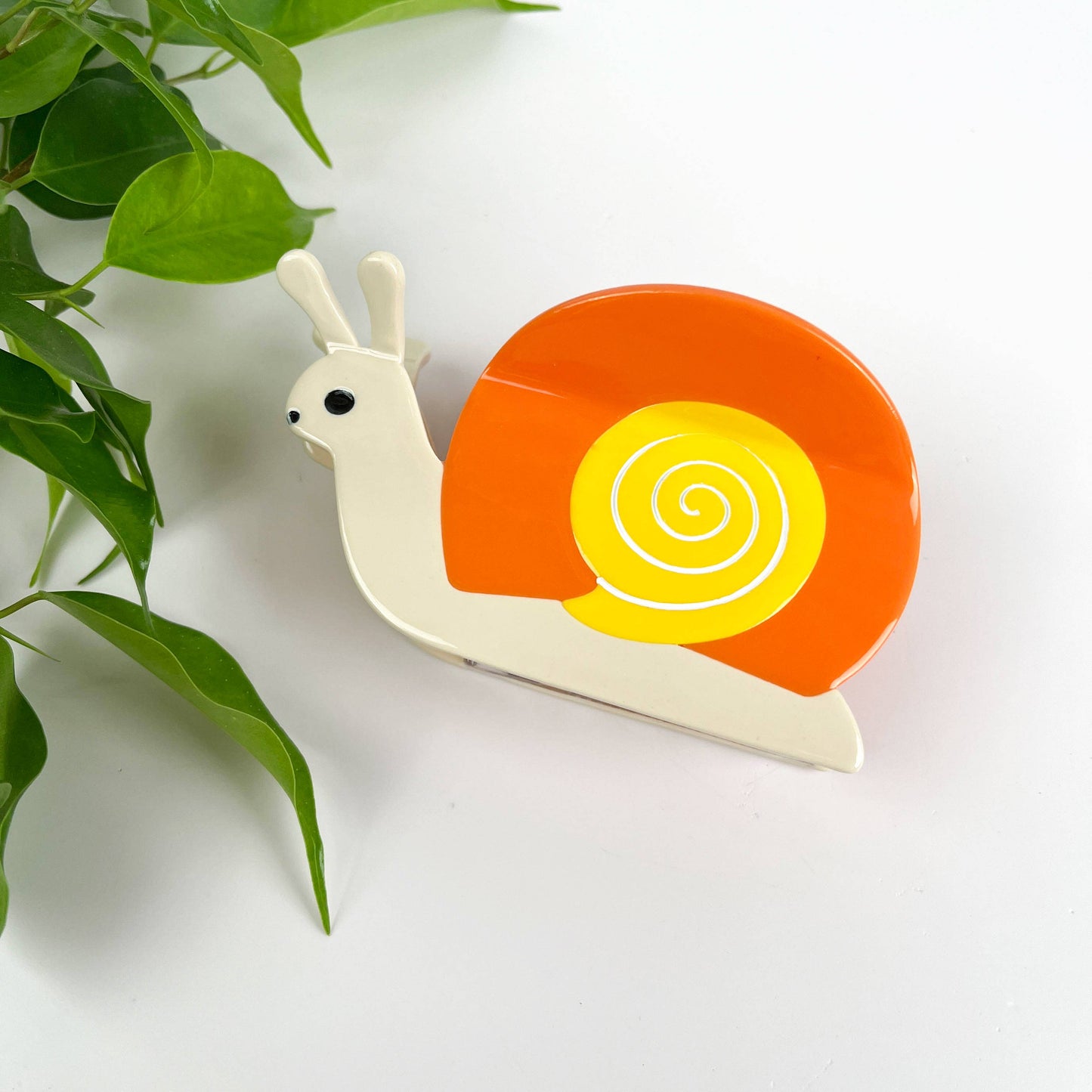 mildstyles - Snail Hair Claw Clip: Orange
