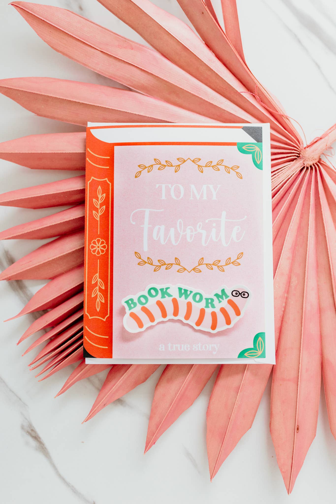 Hands Producing Hope - Bookworm Sticker Card