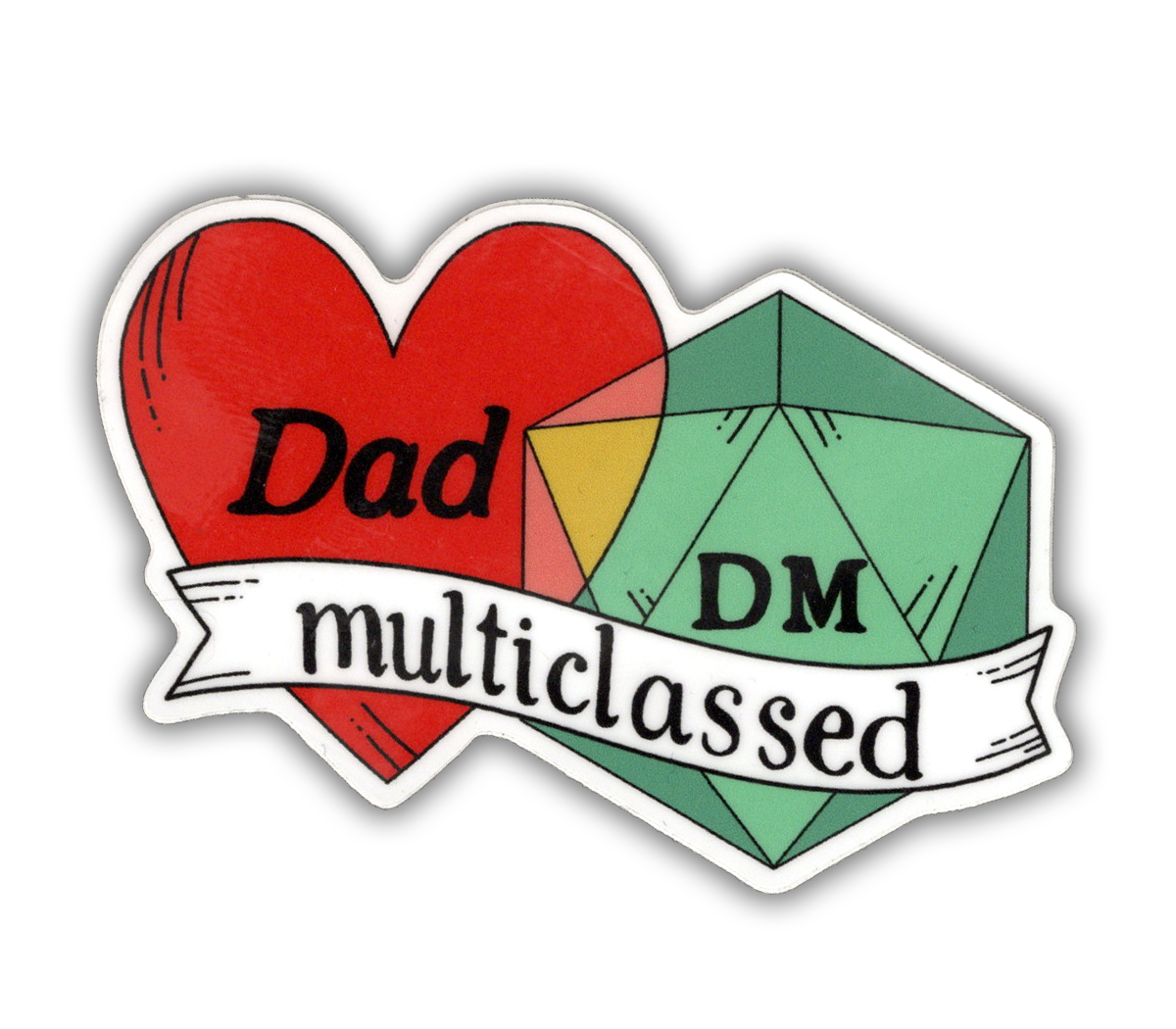 Storymakers Trading Co. - Dad/DM Multiclassed - D&D vinyl sticker - waterproof, UV-proof