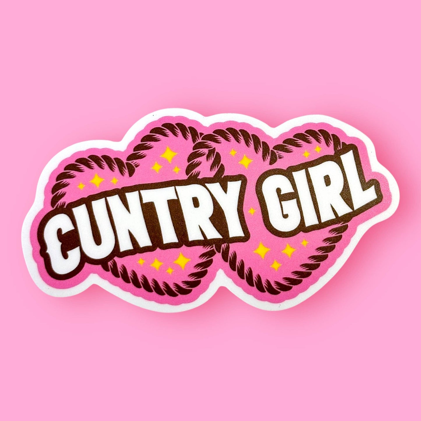 The Hissin' Kitten - CUNTRY GIRL Sticker