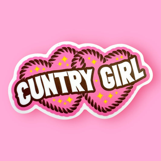 The Hissin' Kitten - CUNTRY GIRL Sticker