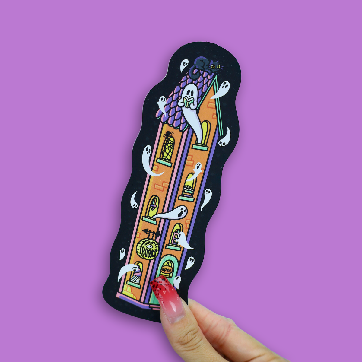 Turtle's Soup - Haunted House Bookstore, Cute Ghosts, Bookmark