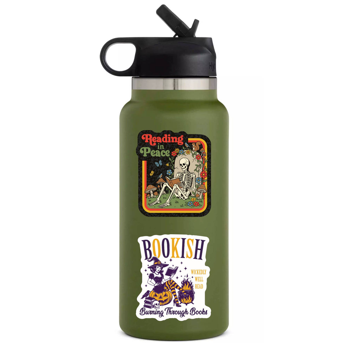 Juju and Moxie - Bookish Witch Halloween Fall High Quality Vinyl Sticker