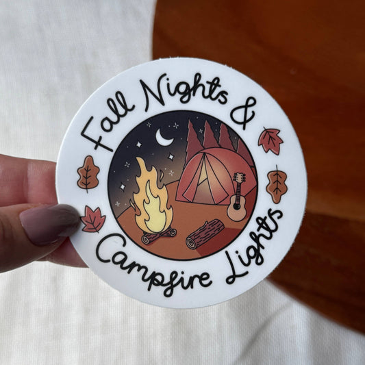 Big Moods - Fall Nights & Campfire Lights Sticker