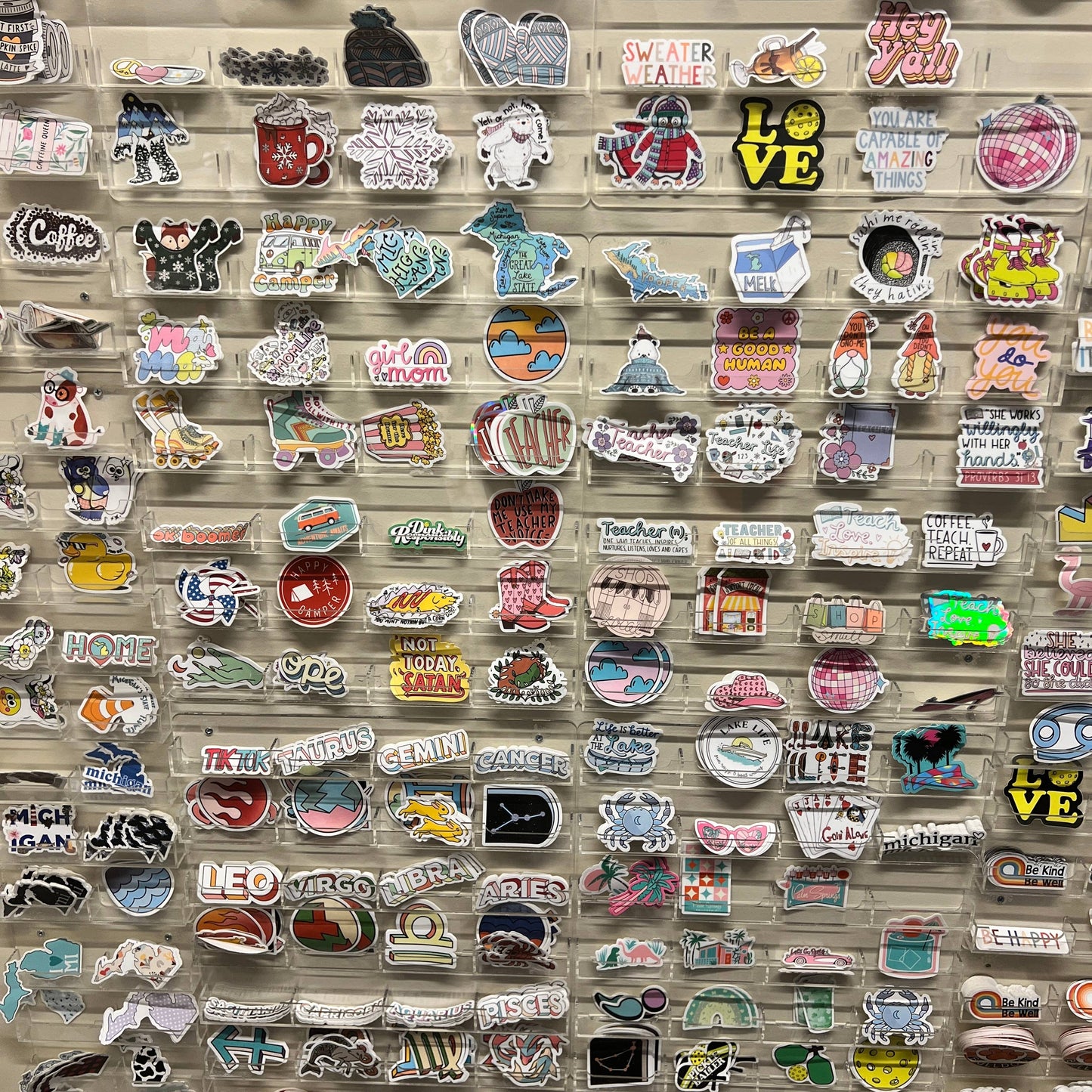 Big Moods - 48 Pocket Wall Sticker Display: 0