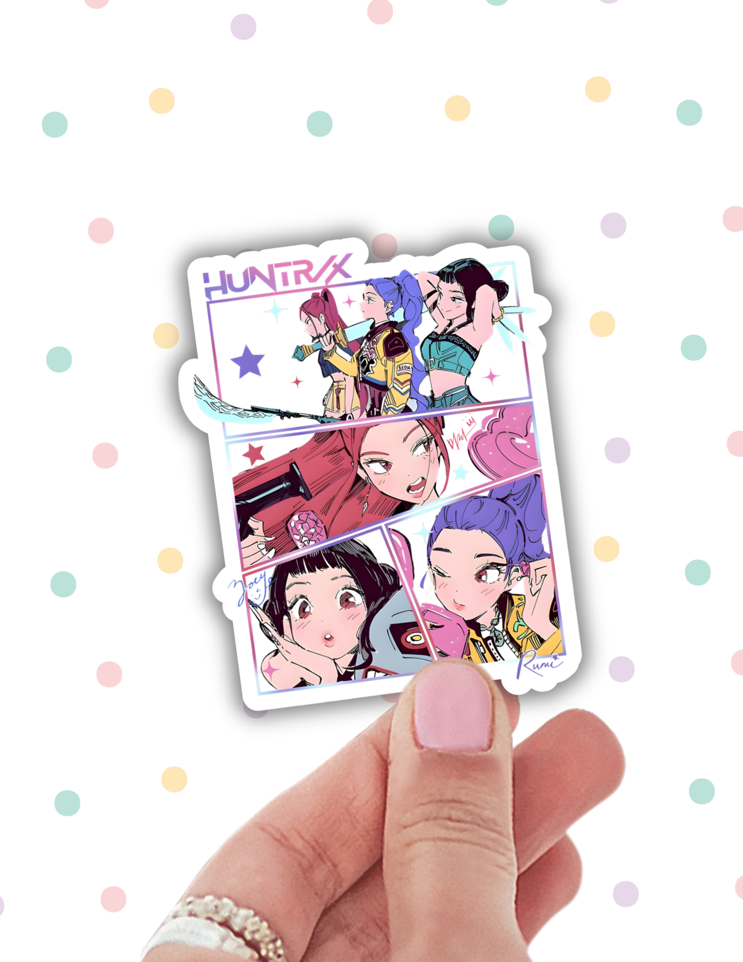 Lalatina Shop - Huntrix stickers,K pop trendy stickers,laptop decals