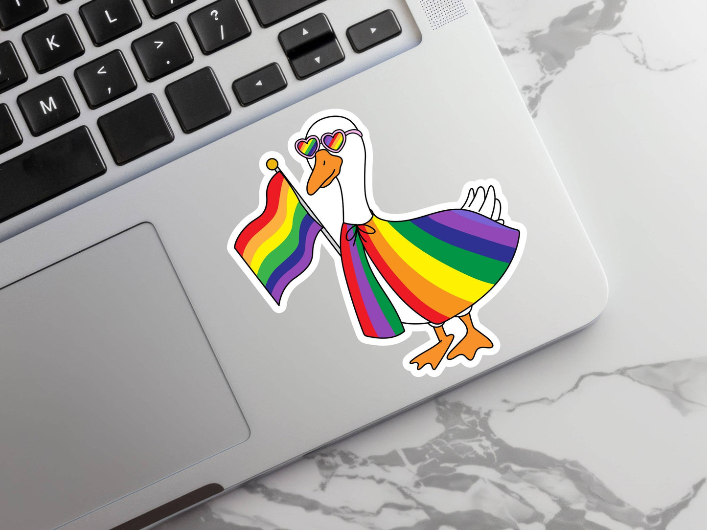 The Corner Shop - Pride Goose - Silly Goose Sticker