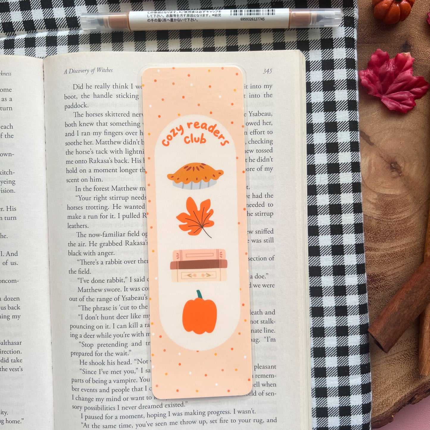 Cozy Reads Shop - Cozy Readers Bookmarks: Cozy Readers Club / No Tassel