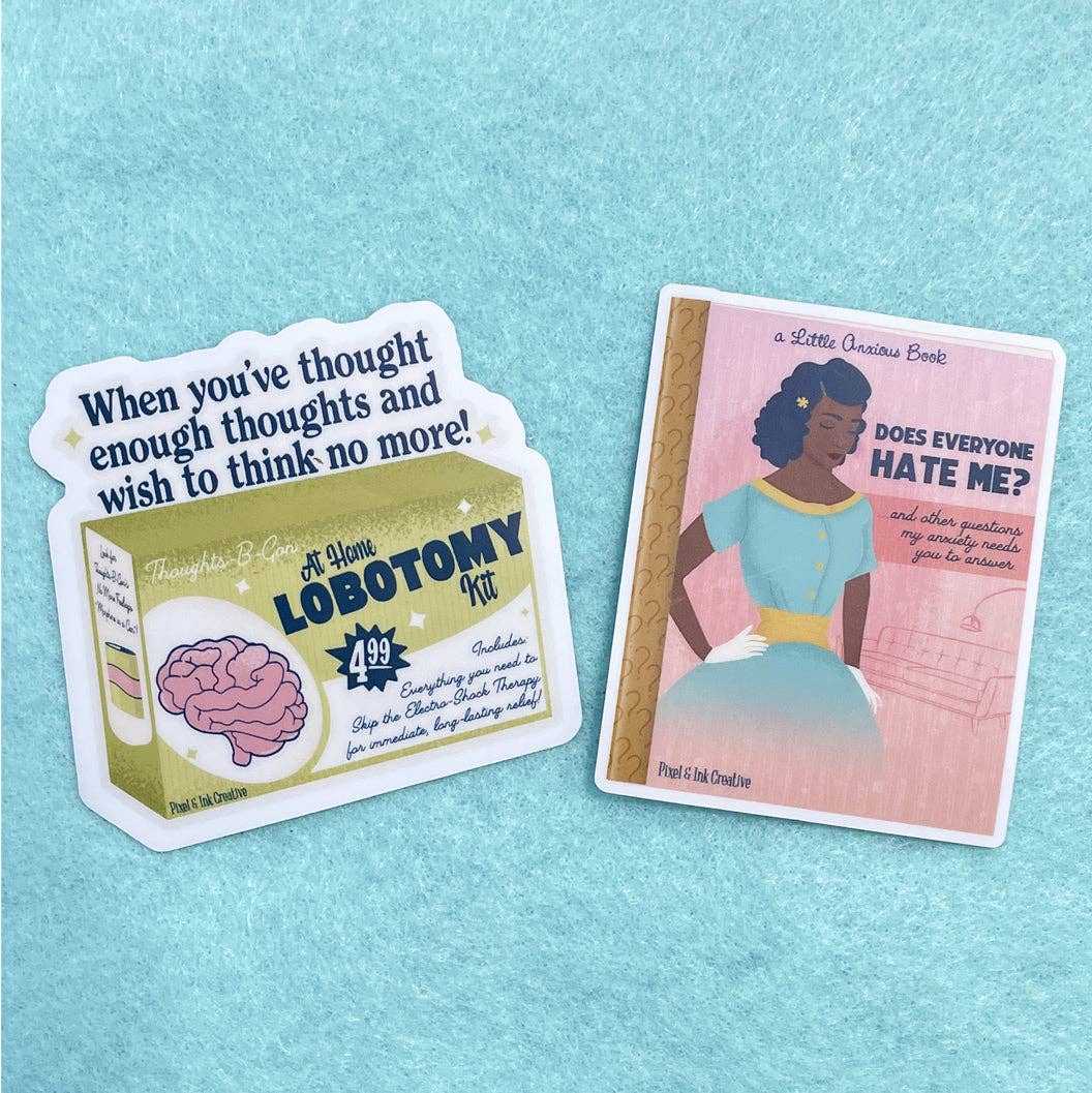Pixel & Ink Creative - Lobotomy Kit Sticker – Funny Mental Health Sticker