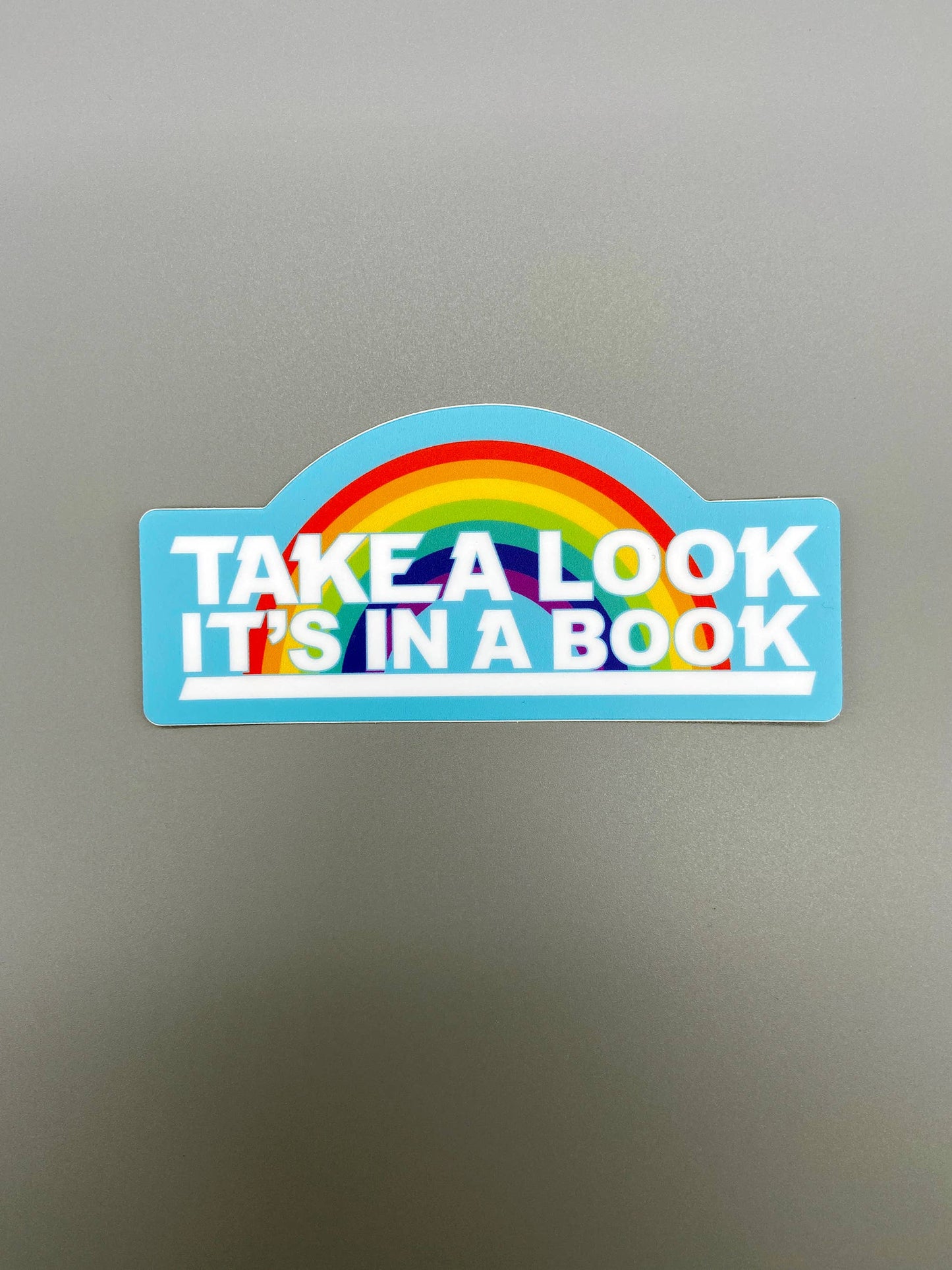 The Red Swan Shop - Vinyl Decal - Take A Look - Reading Rainbow