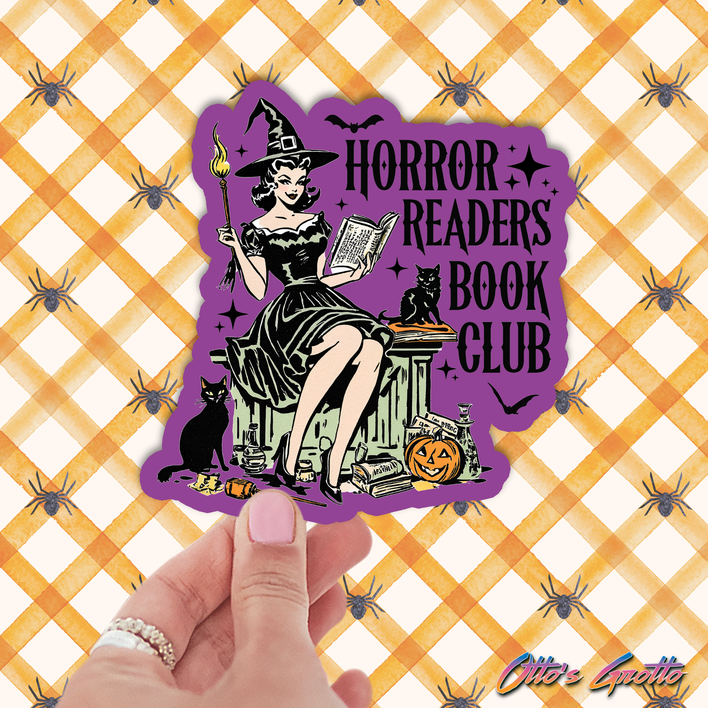 Otto's Grotto - Halloween Horror Readers Book Club Sticker: UNPACKAGED